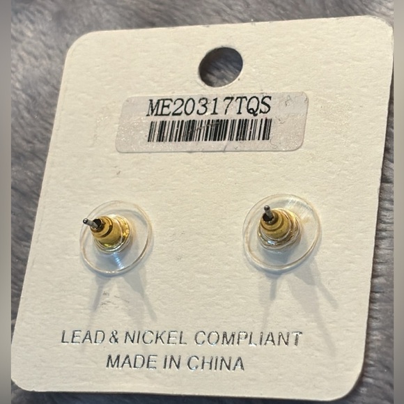 Austin West - Silver Boho Cactus with Turquoise Dangle Earrings - Picture 12 of 14